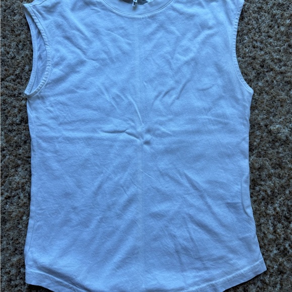 Frame Women's White Sleeveless Tank Tee Top Size XS - Picture 3 of 4